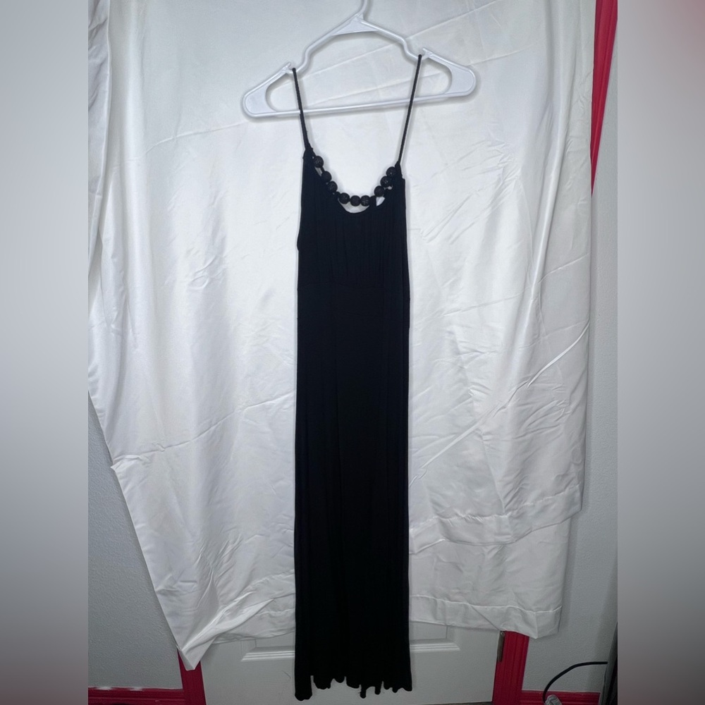 Black slip dress